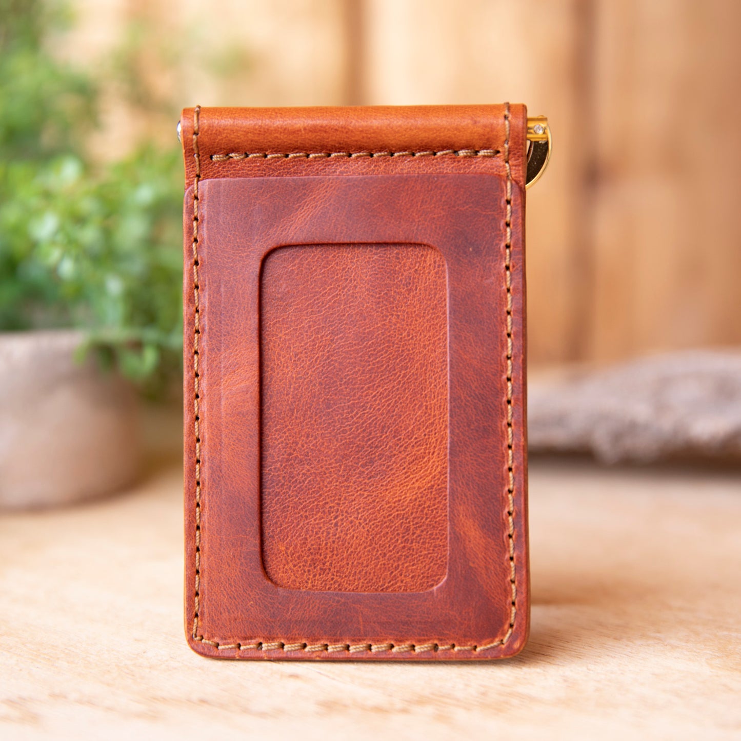 Bar Clip Wallet Italian Leather - Lazy 3 Leather Company
