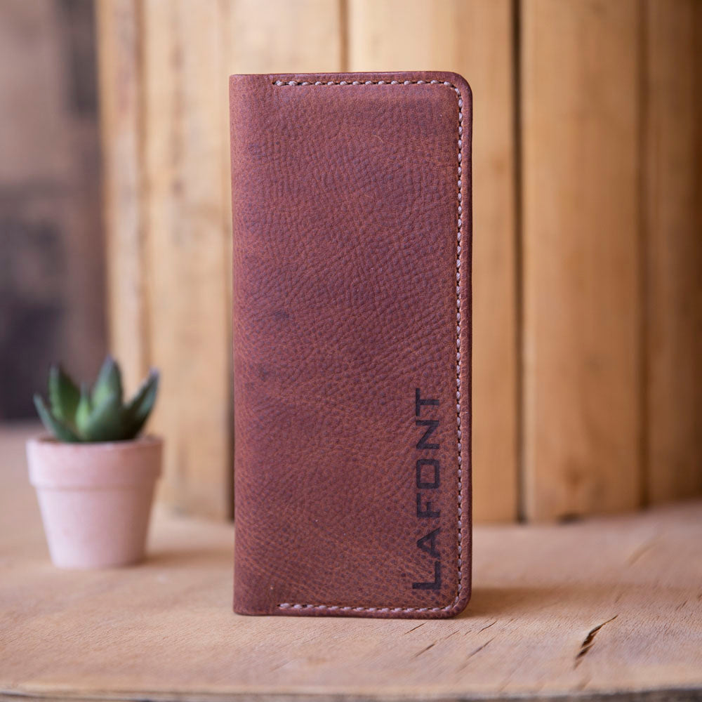 No.84 | Tally Record Book Cover with Pen Pocket - Lazy 3 Leather Company