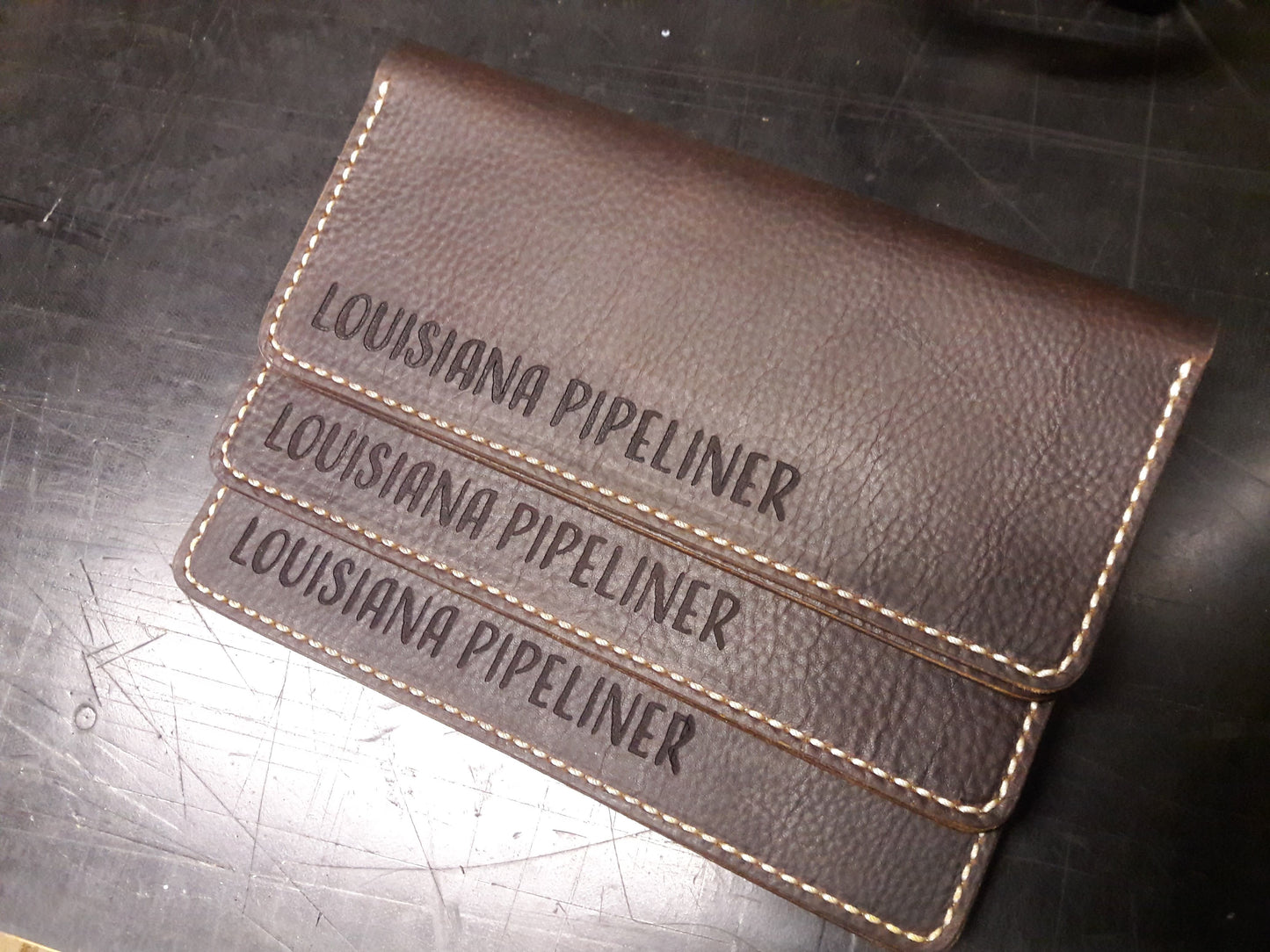 No.83 | Leather Tally Record Book Cover Full Grain Leather - Lazy 3 Leather Company