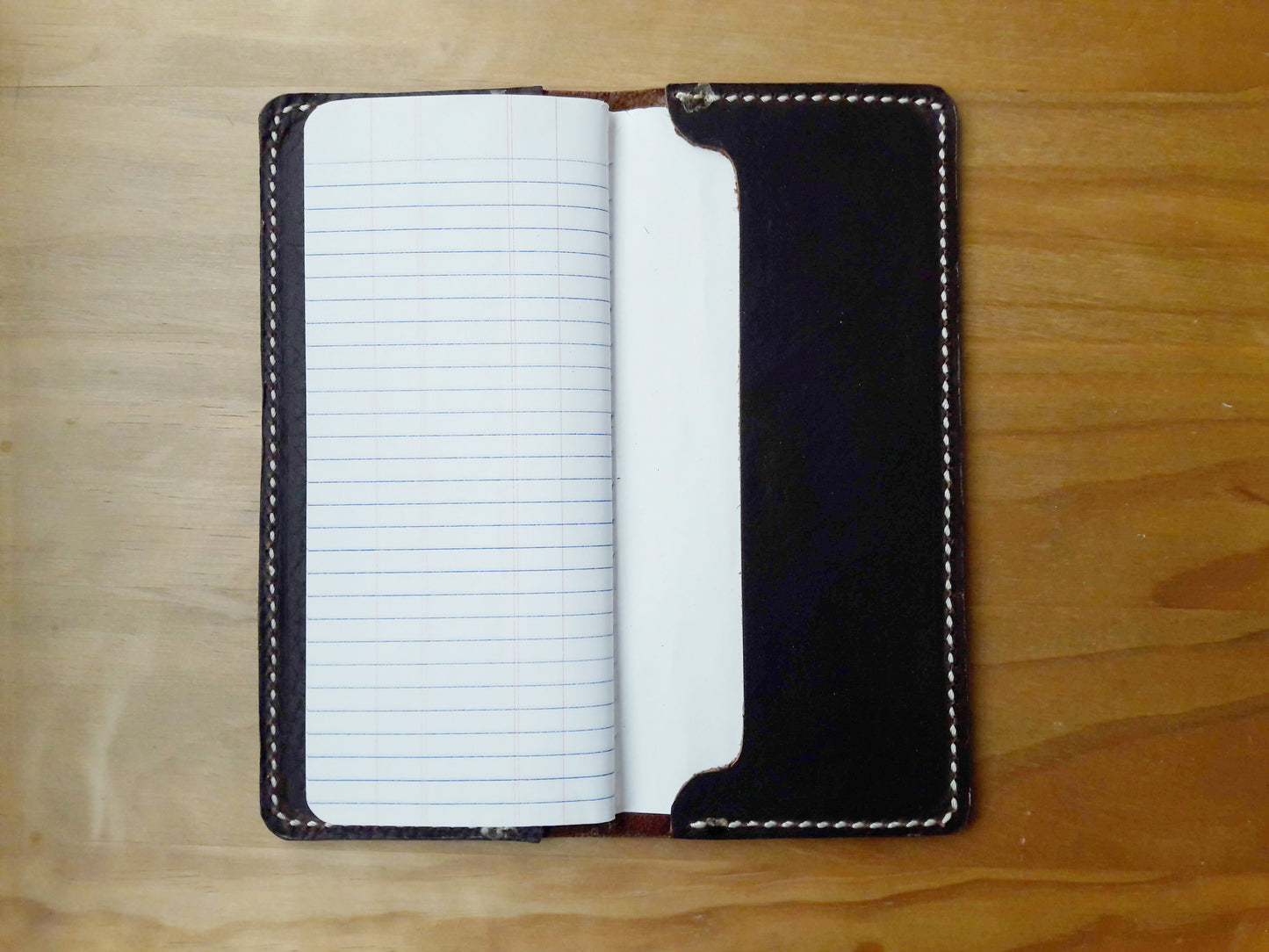 No.83 | Leather Tally Record Book Cover Full Grain Leather - Lazy 3 Leather Company