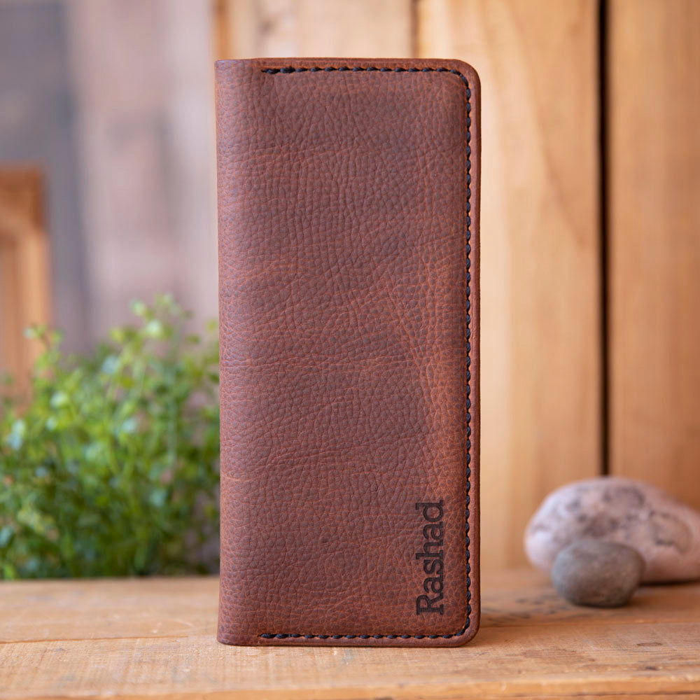 No.84 | Tally Record Book Cover with Pen Pocket - Lazy 3 Leather Company