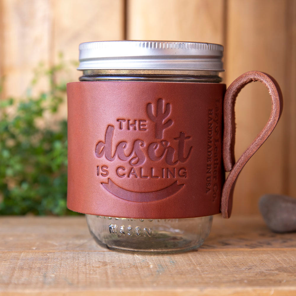 Mason Wrapped Travel Mug - Lazy 3 Leather Company