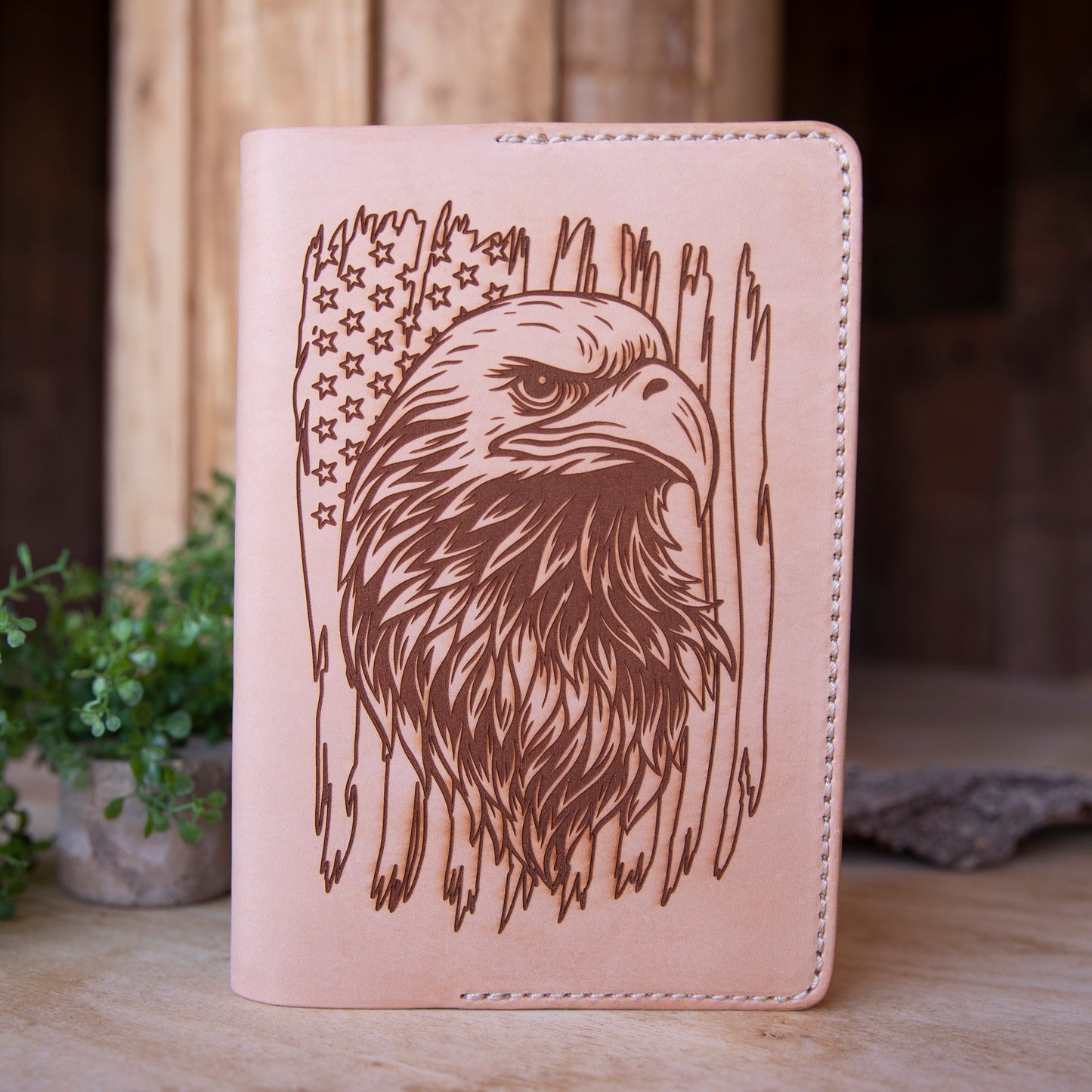 Veg Tan Notebook Journal - Lazy 3 Leather Company