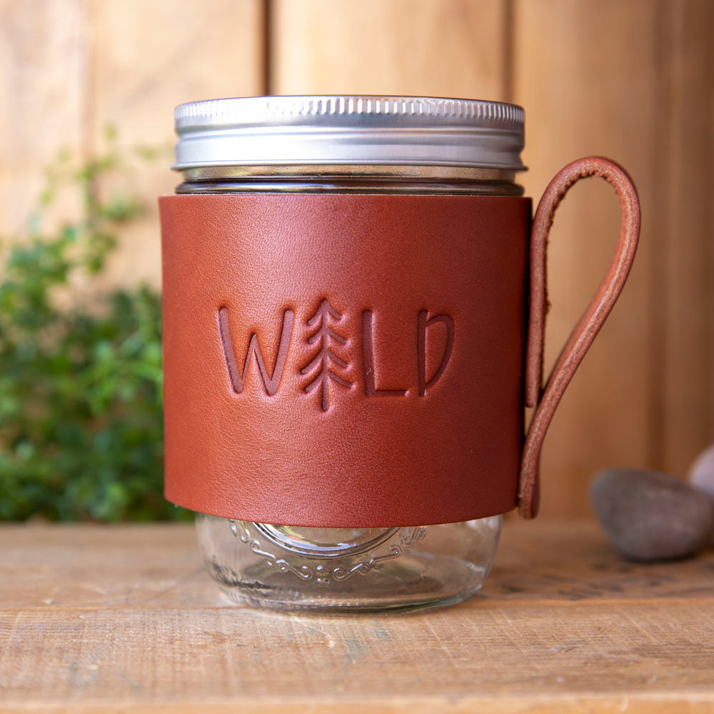 Mason Wrapped Travel Mug - Lazy 3 Leather Company