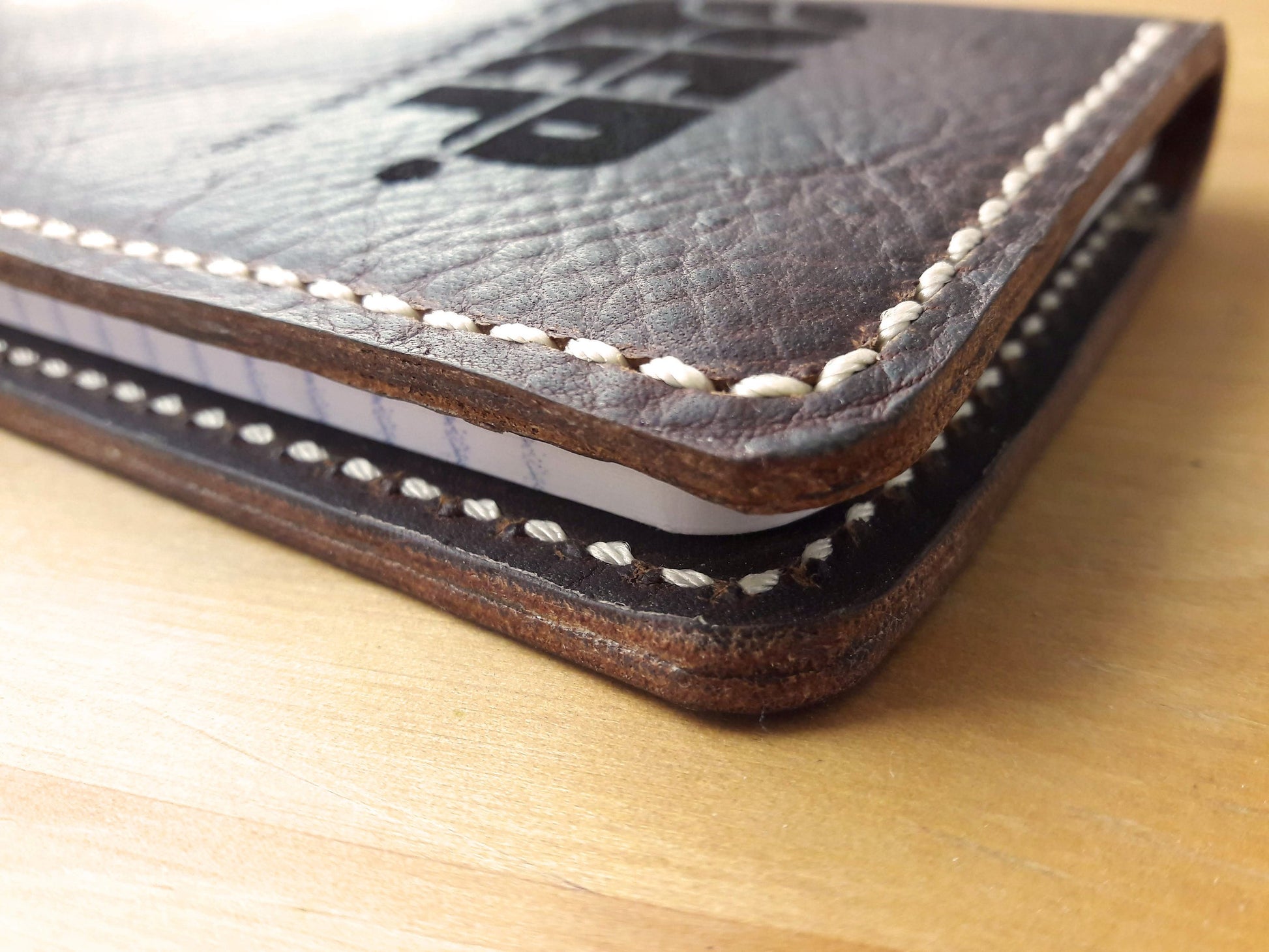 No.83 |  Leather Tally Record Book Cover Full Grain Leather - Lazy 3 Leather Company