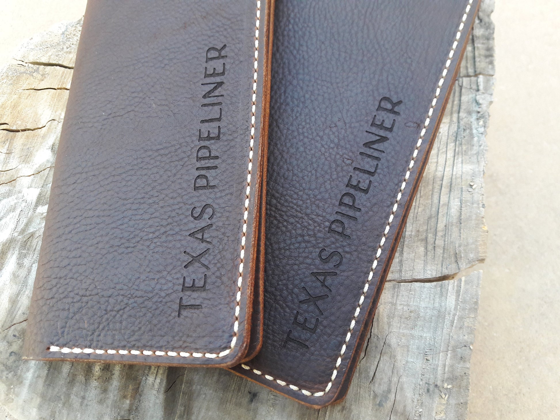 No.83 |  Leather Tally Record Book Cover Full Grain Leather - Lazy 3 Leather Company
