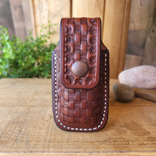 Load image into Gallery viewer, Tooled Multitool Sheath Wave+ - Lazy 3 Leather Company