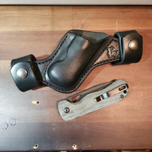 Load image into Gallery viewer, Kizer Bugai K.n.i.f.e and Leather Sheath - Lazy 3 Leather Company