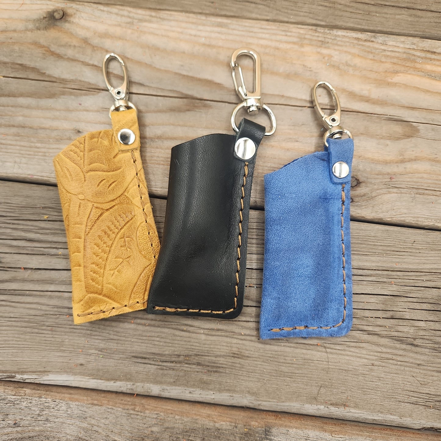 Lg Leather Chapstick Case - Lazy 3 Leather Company