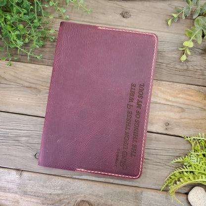 Leather Notebook Journal with Pen Pocket