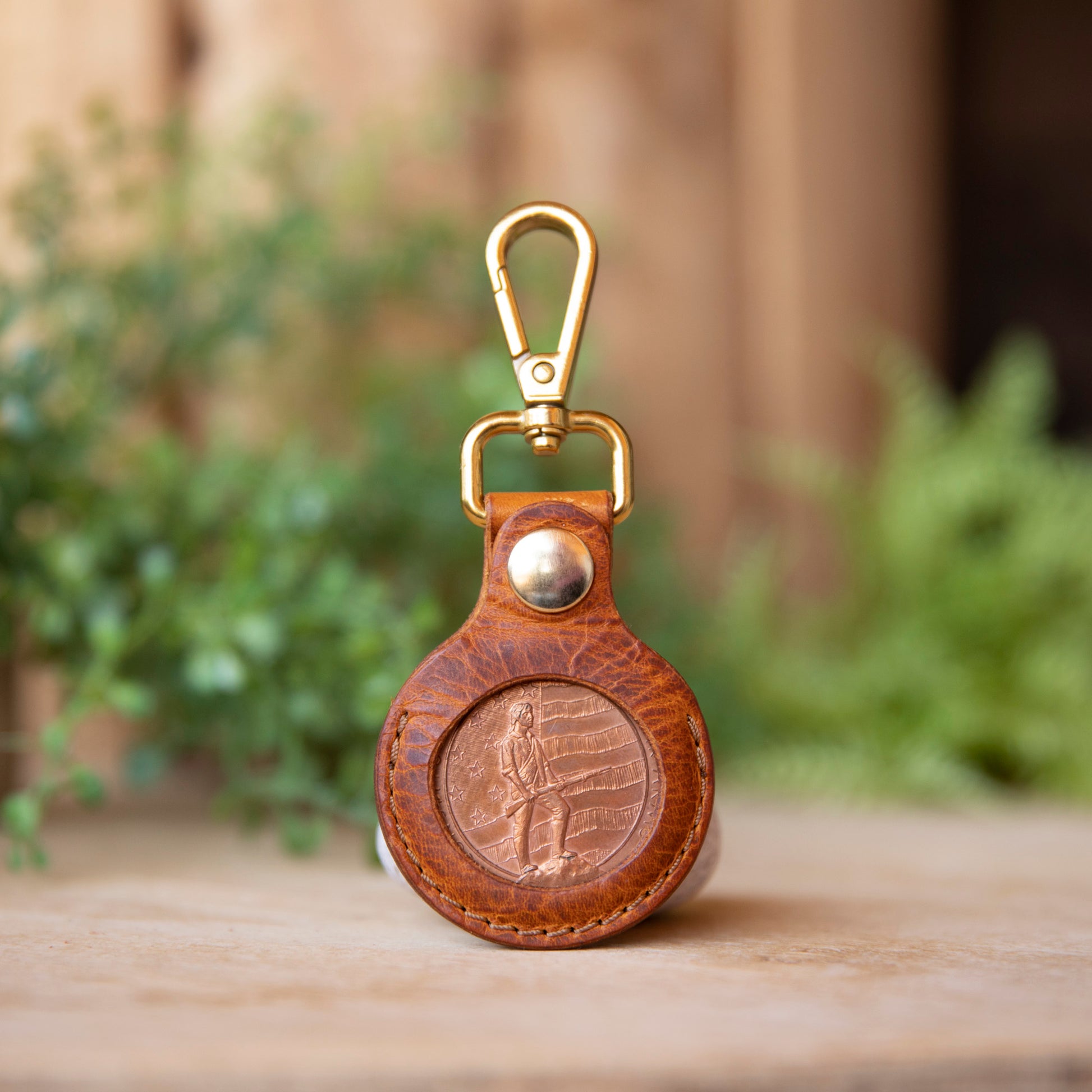 1oz. Coin Leather Keyfob - Lazy 3 Leather Company