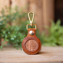 Load image into Gallery viewer, 1oz. Coin Leather Keyfob