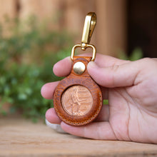 Load image into Gallery viewer, 1oz. Coin Leather Keyfob