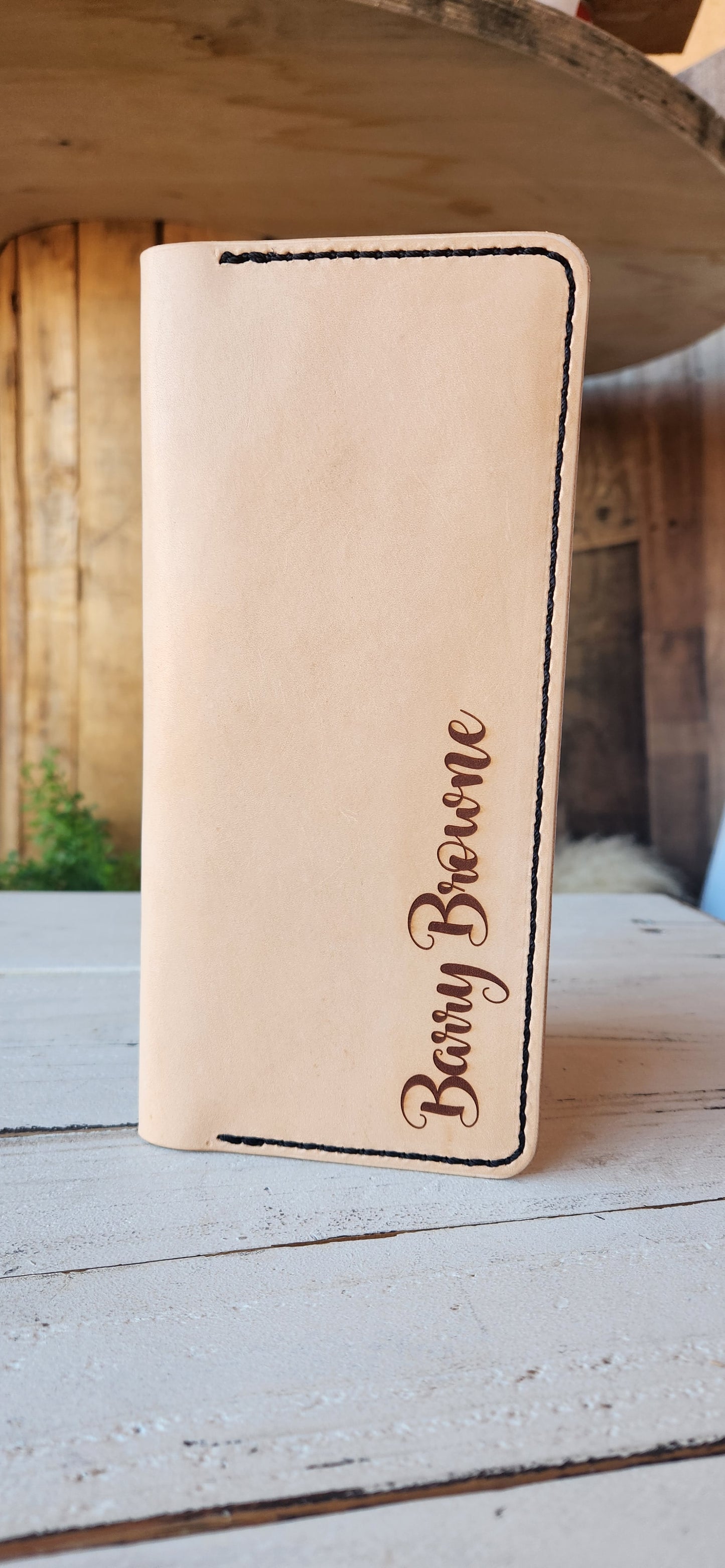 No.83 |  Leather Tally Record Book Cover Full Grain Leather