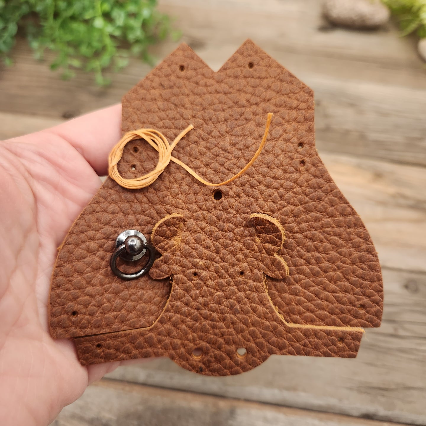 Bull Leather Animal Keychain Kits - Lazy 3 Leather Company