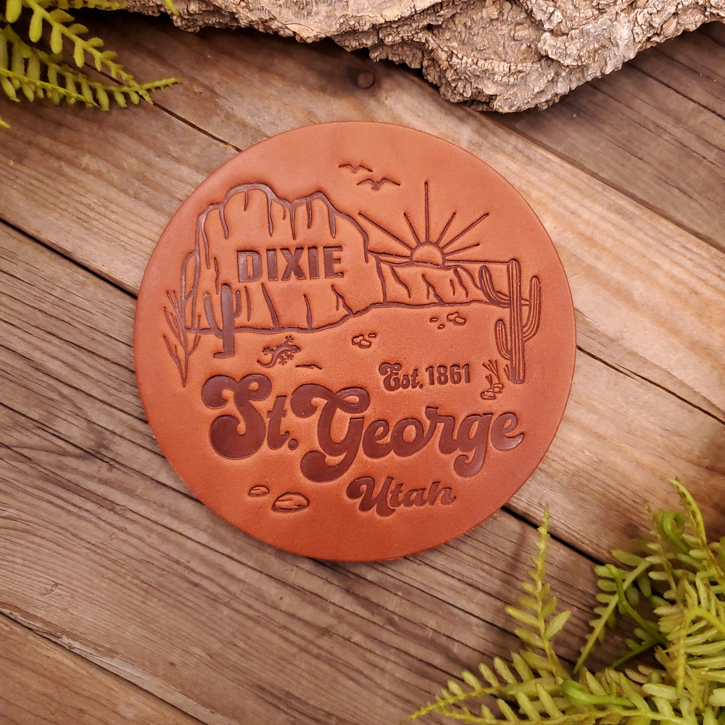 St. George Dixie -Leather Coasters