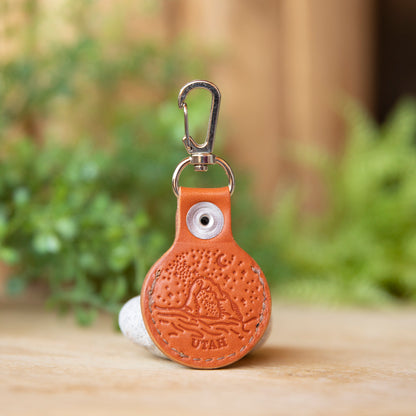 Half Dollar Leather Keyfob - Lazy 3 Leather Company