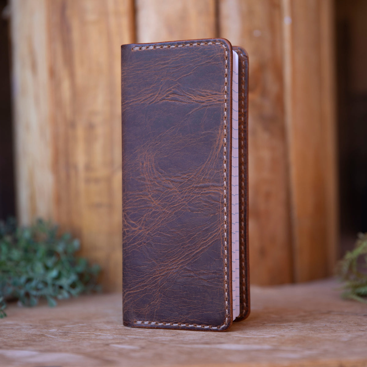 No.83 |  Leather Tally Record Book Cover Full Grain Leather