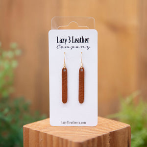 Bar Earring - Lazy 3 Leather Company