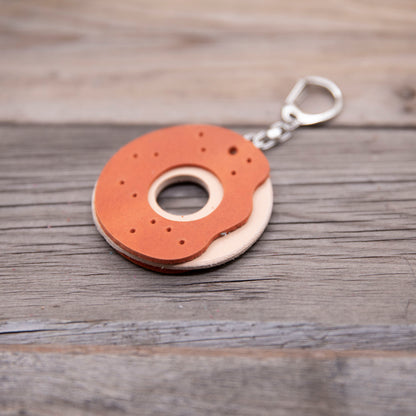 Leather Donut Keychain DIY Craft Kit - Lazy 3 Leather Company