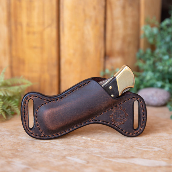 c*i様 Bluelea Leather trimmed rattan buck Buck 110 Bishop Scout Carry Leather Sheath | Horizontal Carry