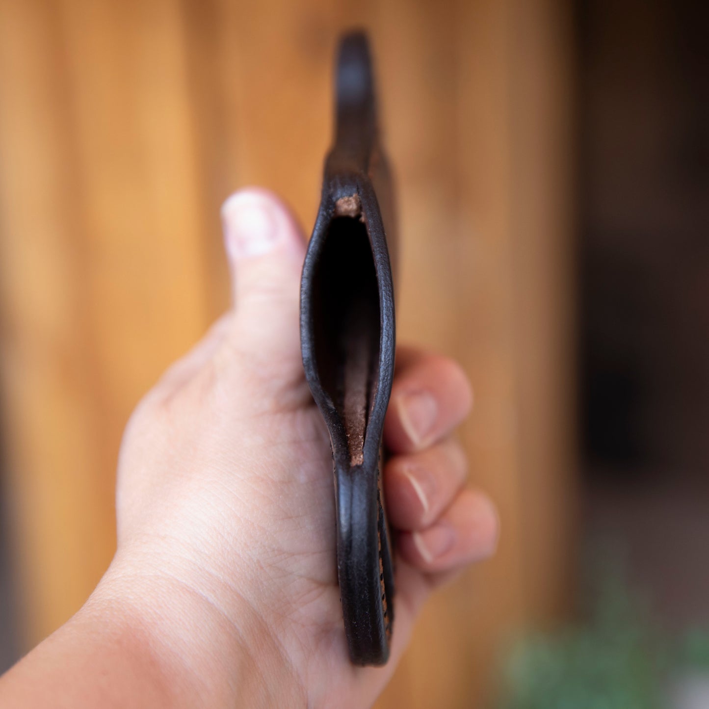 Buck 110 Folder with Bishop Scout Carry Leather Sheath