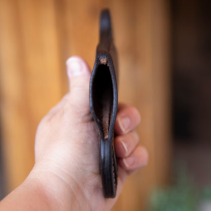Buck 110 Folder with Bishop Scout Carry Leather Sheath