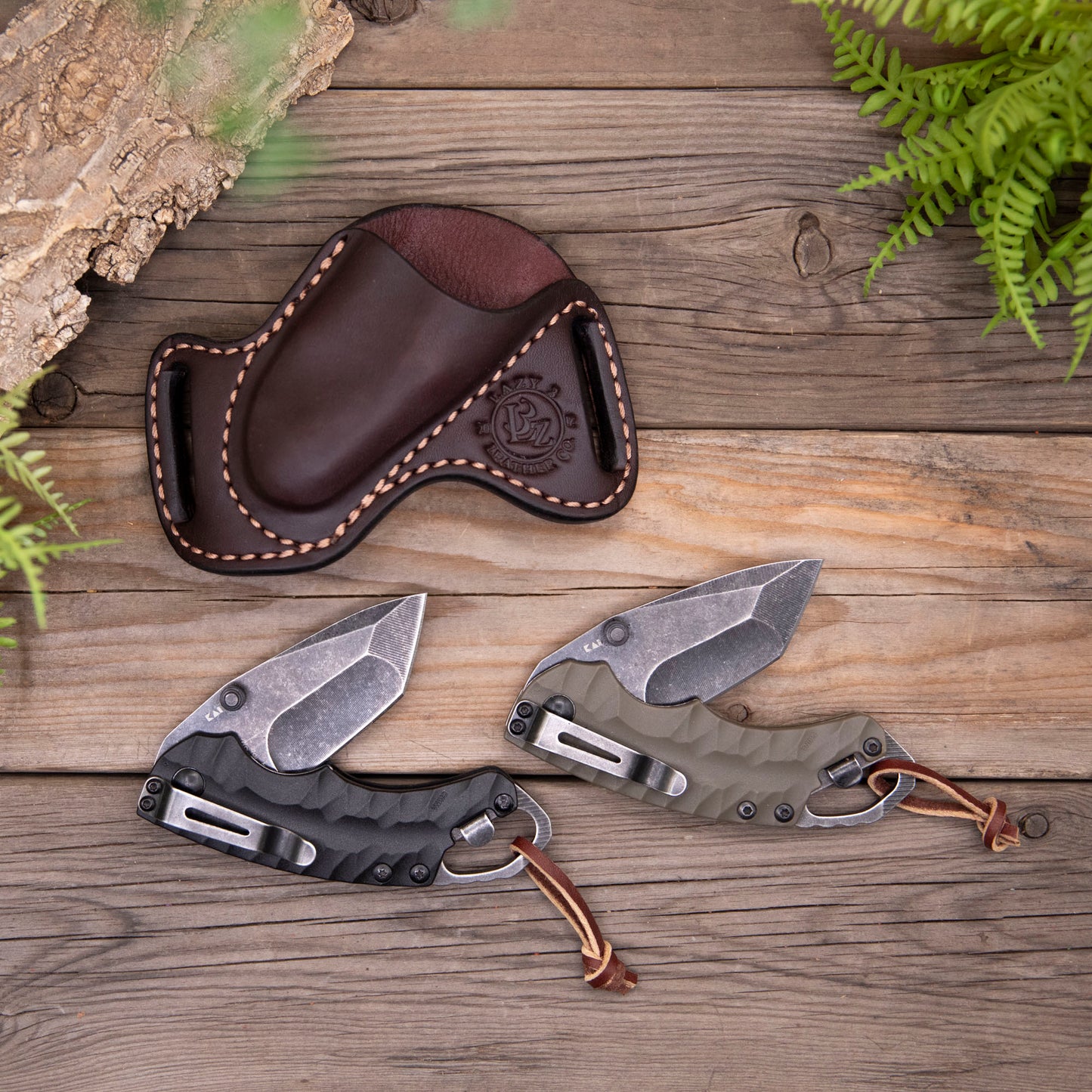 Kershaw Shuffle II with Leather Sheath