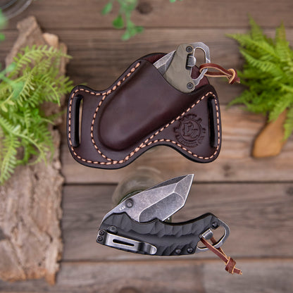 Kershaw Shuffle II with Leather Sheath