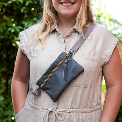 Erika Chest Bag – One-of-a-Kind Leather Sling