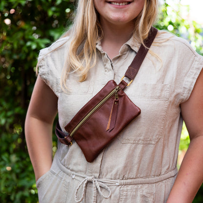 Erika Chest Bag – One-of-a-Kind Leather Sling