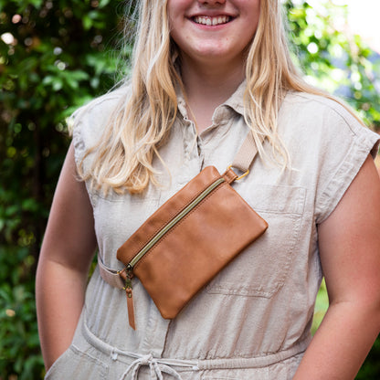 Erika Chest Bag – One-of-a-Kind Leather Sling