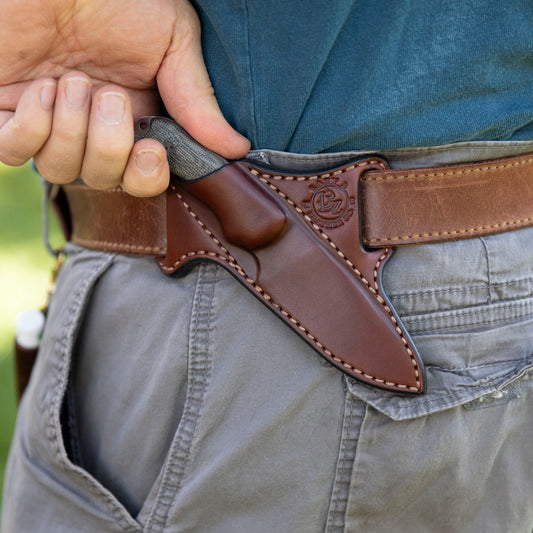 Bradford 3.2 Knife & 55 Scout Carry Sheath Set – Left Handed – Brown