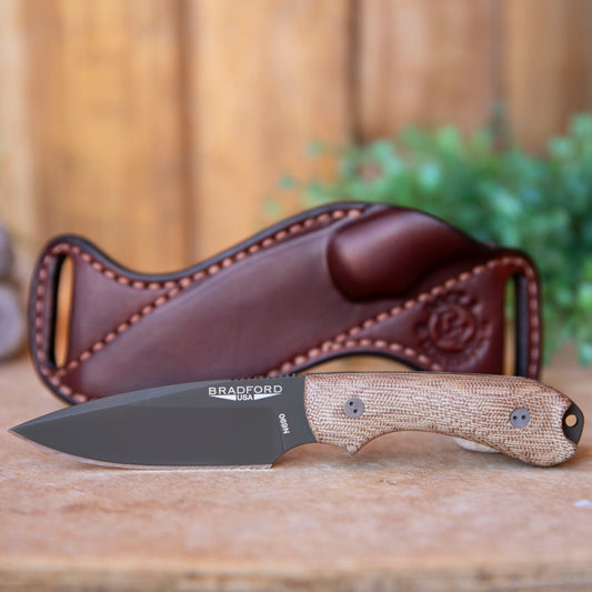 Guardian 3 Natural OD Cerakote w/ Leather Scout Carry Sheath