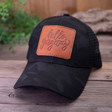 Load image into Gallery viewer, Hello Gorgeous Leather Patch Hat