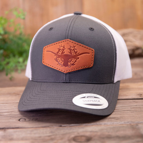 Longhorn Leather Patch Hat