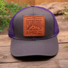 Load image into Gallery viewer, On Mountain Time Leather Patch Hat