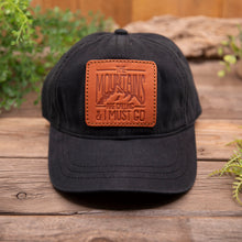 Load image into Gallery viewer, Mountains are Calling Leather Patch Hat