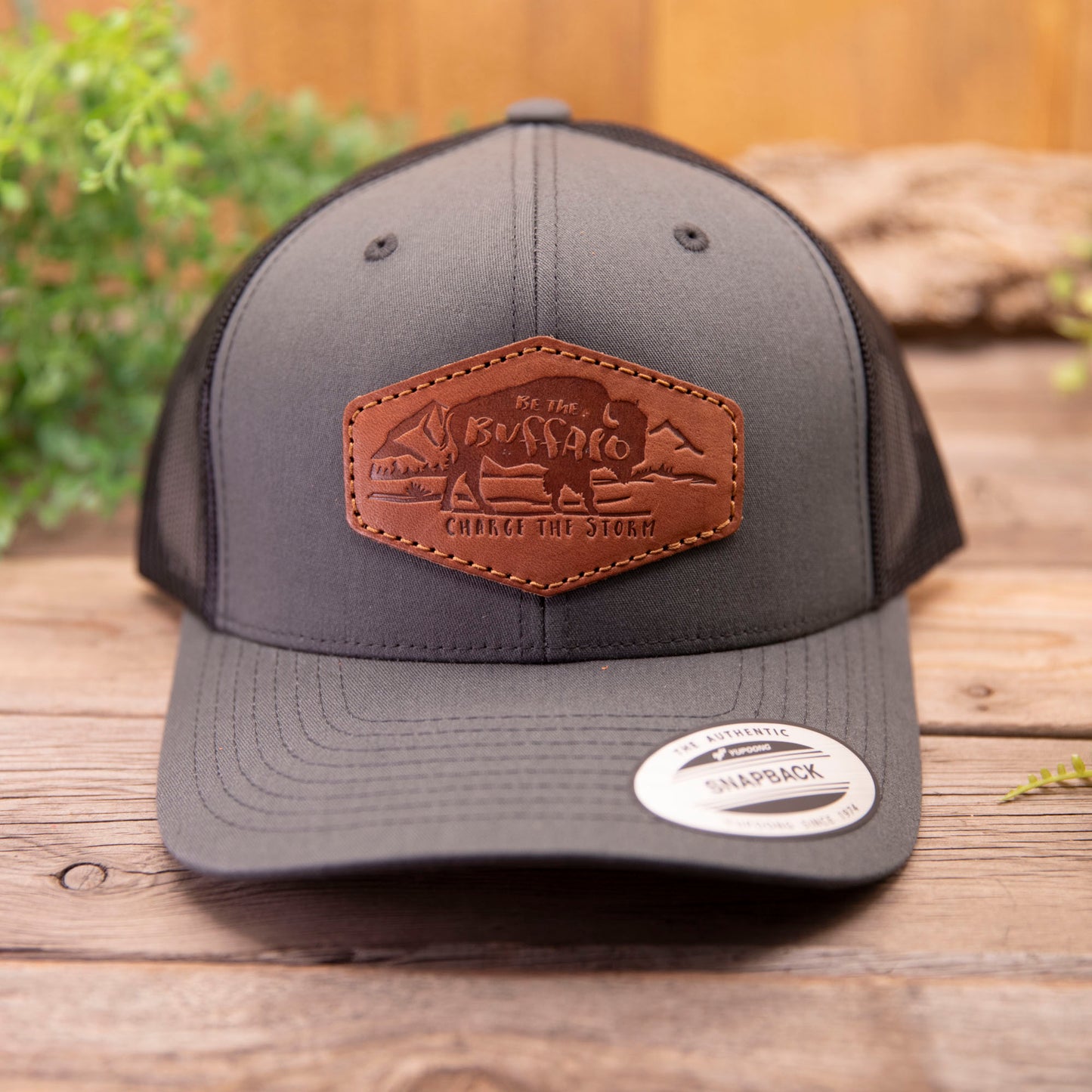 Be the Buffalo Leather Patch Hat