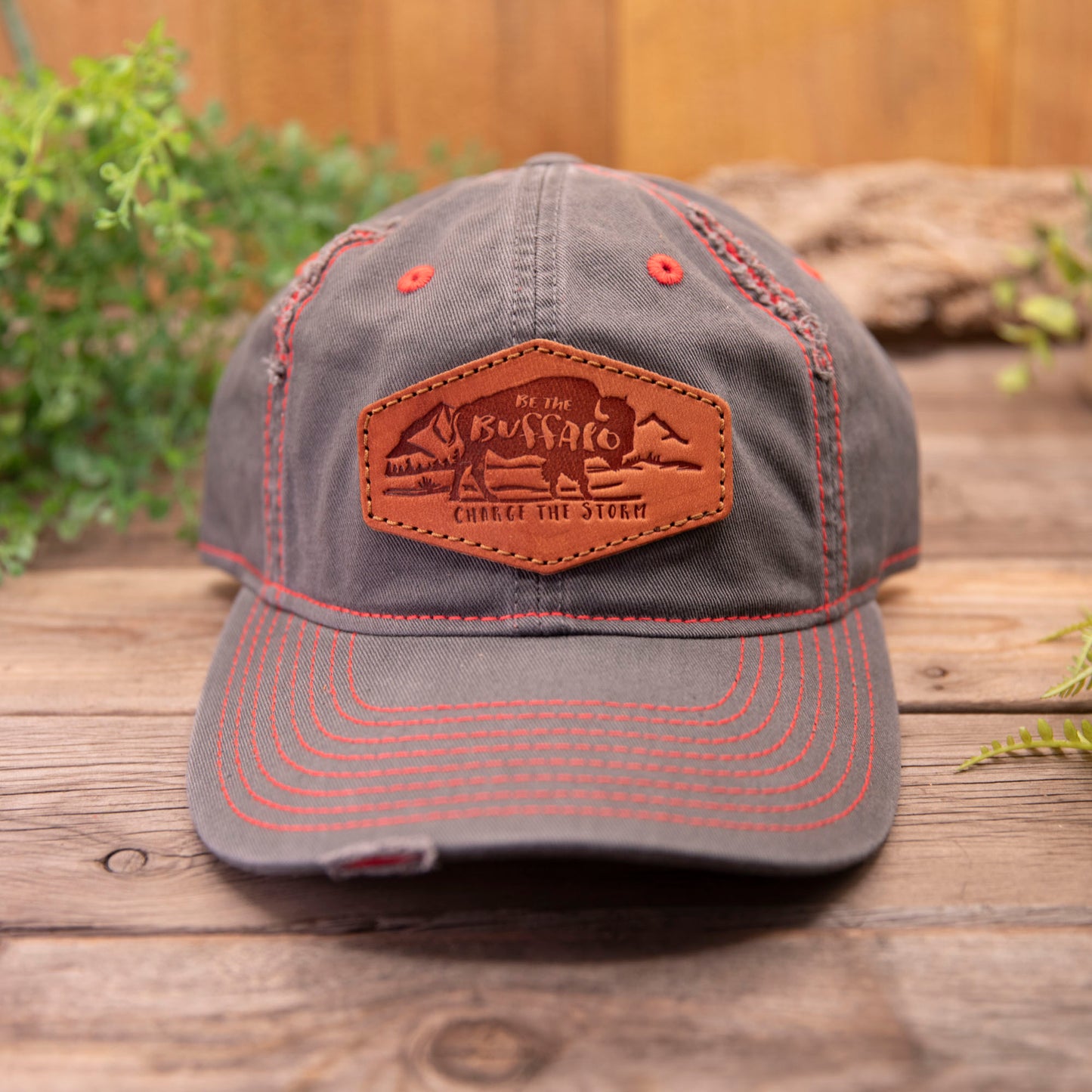 Be the Buffalo Leather Patch Hat