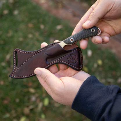 M1 Caper Stonewash Black Burlap w/ Sheath