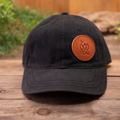 Let God Prevail Leather Patch Hat