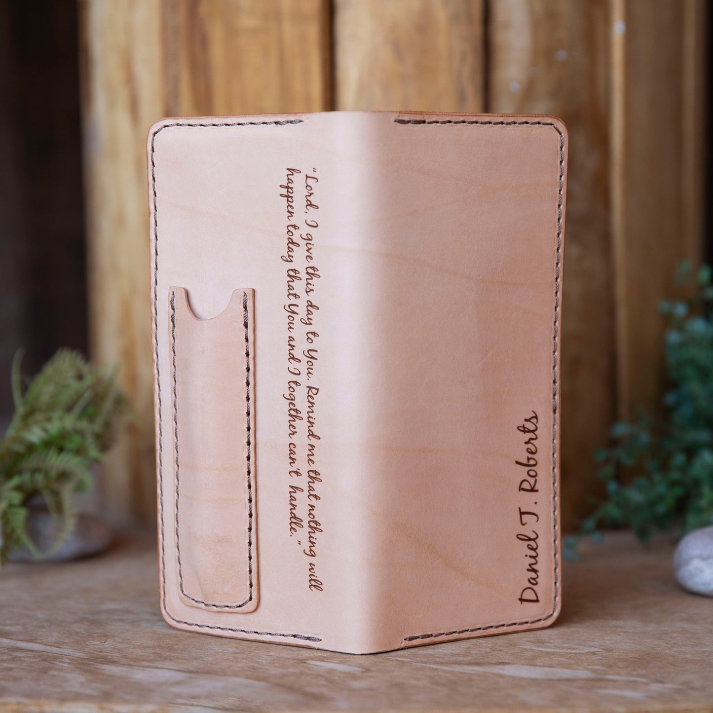 No.83 |  Leather Tally Record Book Cover Full Grain Leather