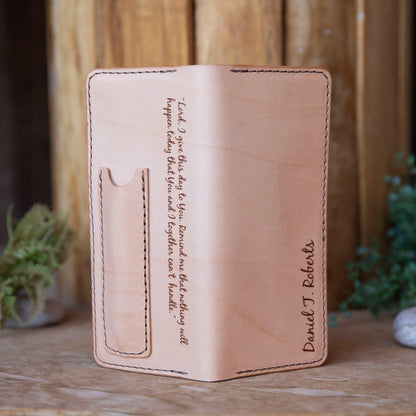 No.83 |  Leather Tally Record Book Cover Full Grain Leather