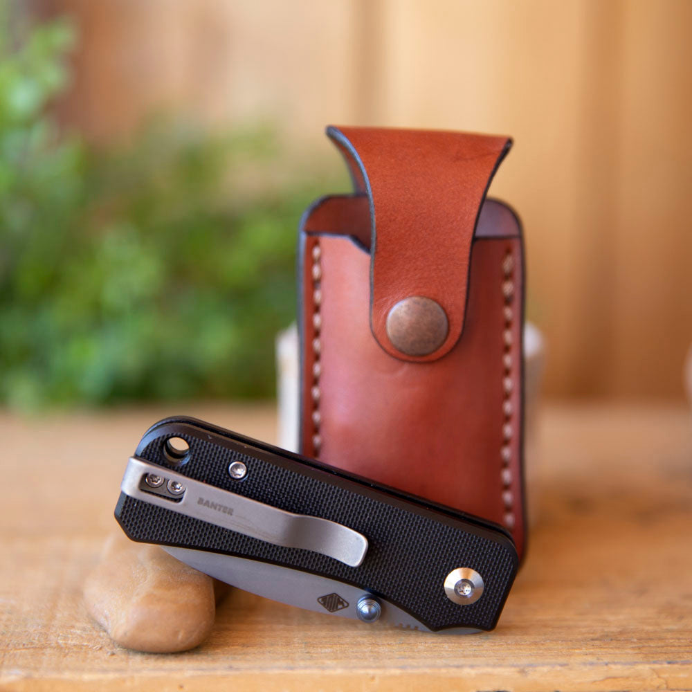 Knife Sheath with Black Baby Banter