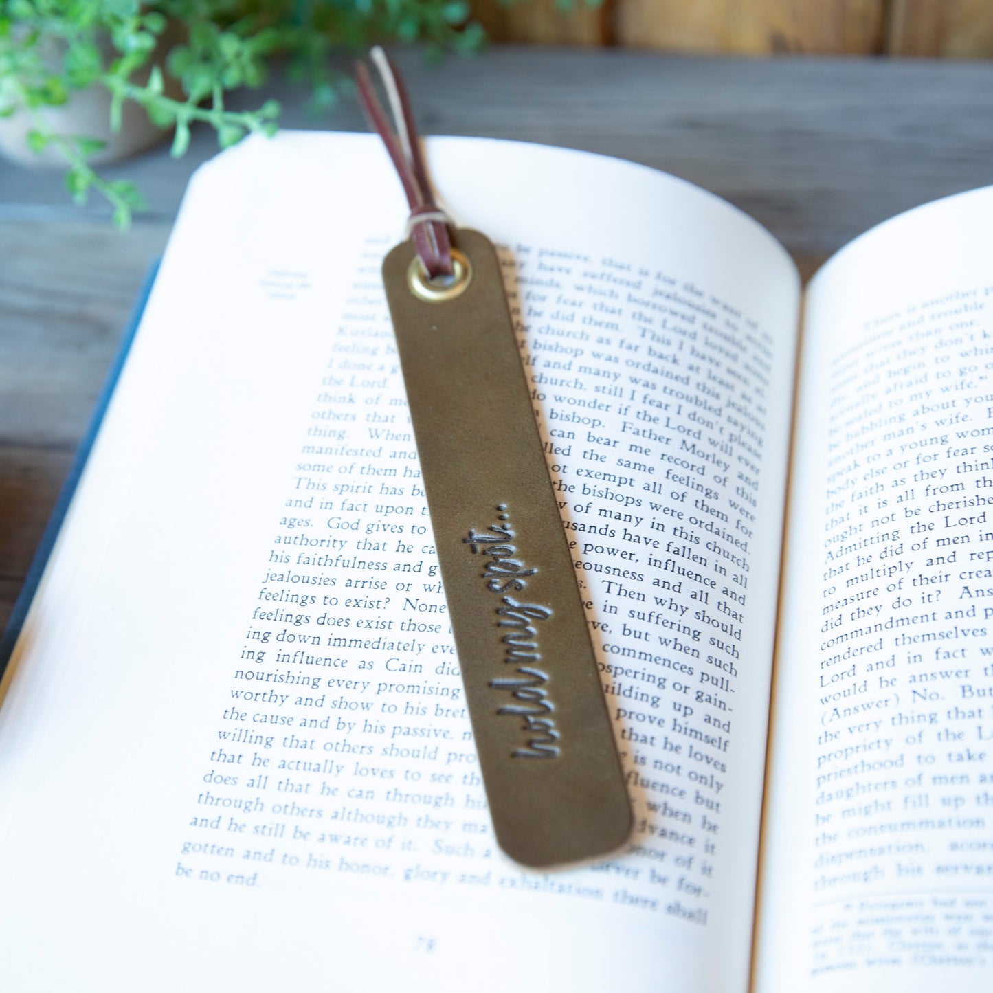 Hold My Spot Bookmark - Lazy 3 Leather Company