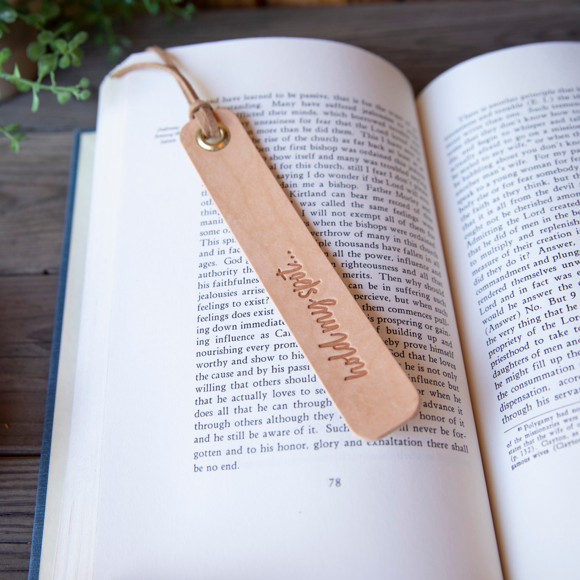 Hold My Spot Bookmark - Lazy 3 Leather Company