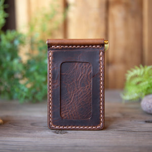 Bar Clip Wallet Italian Leather - Lazy 3 Leather Company