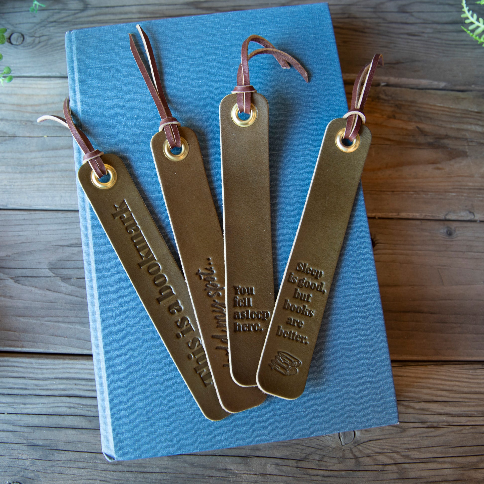 Hold My Spot Bookmark - Lazy 3 Leather Company