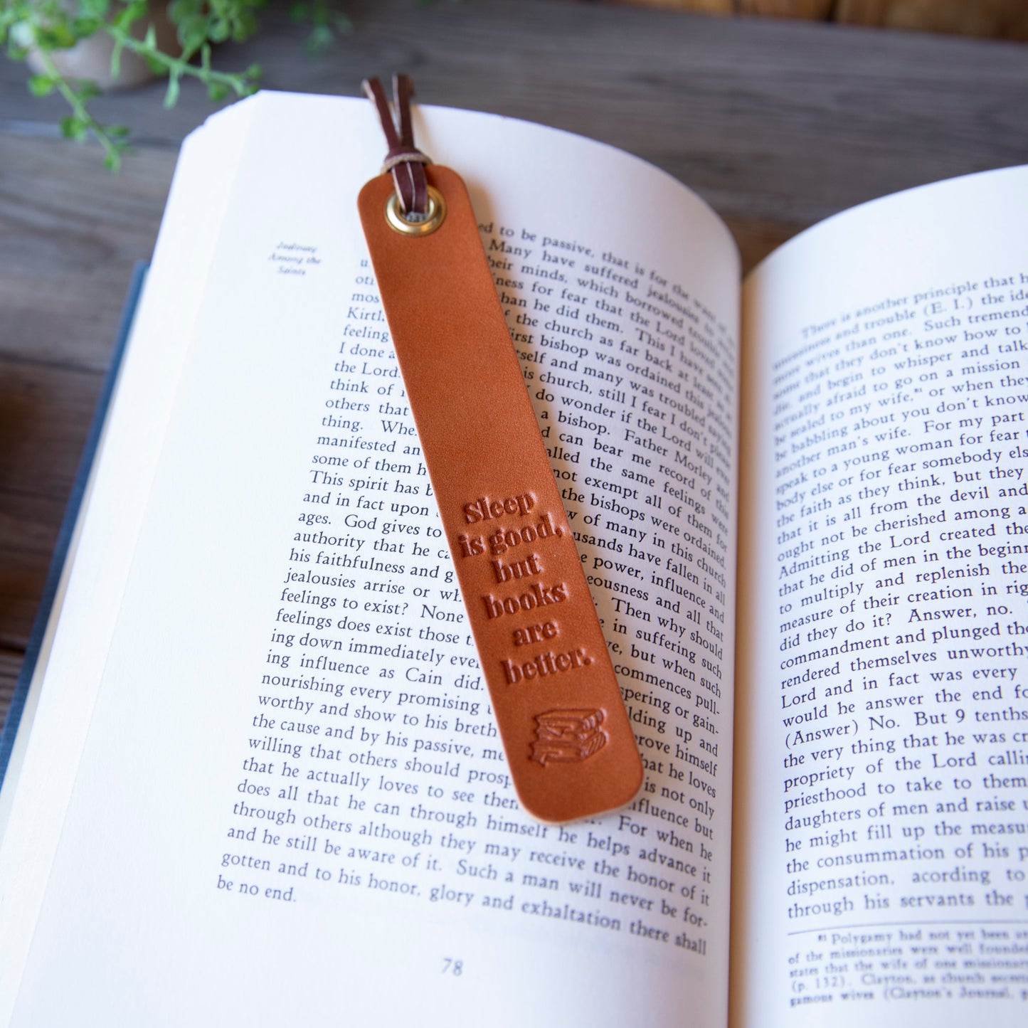 Sleep is Good Bookmark - Lazy 3 Leather Company